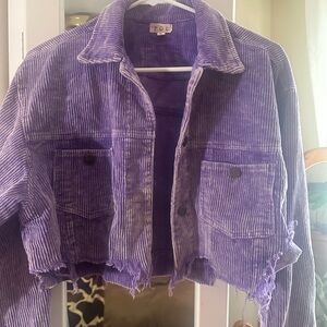 POL Purple Corduroy Jacket